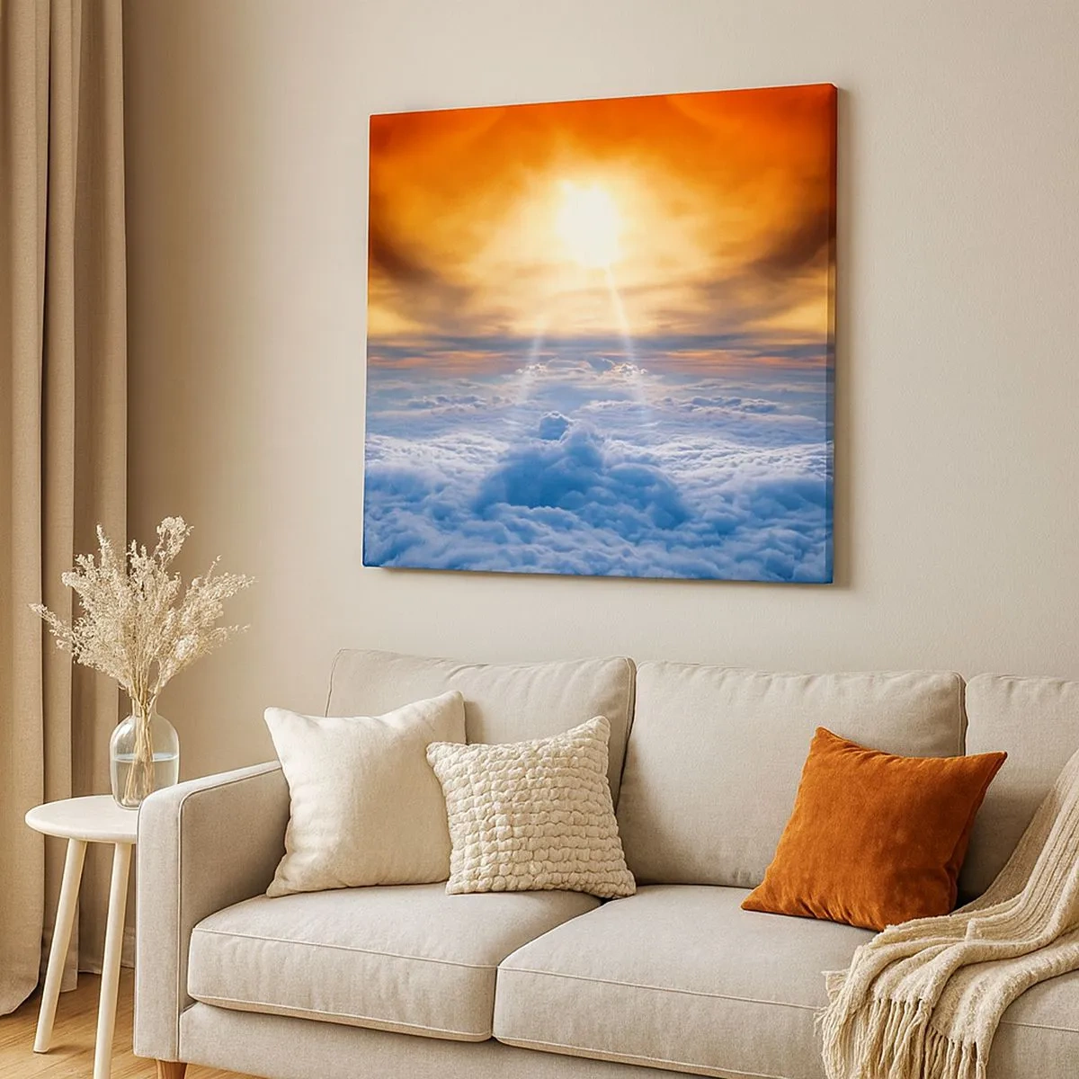 Bild auf Leinwand - Leinwandbild - Mystische Landschaft - 30x30 cm