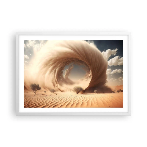 Poster in einem weißen Rahmen - Geöffnetes Portal - 70x50 cm