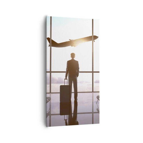 Bild auf Leinwand - Leinwandbild - Du hast Zeit, lass dir Zeit - 65x120 cm