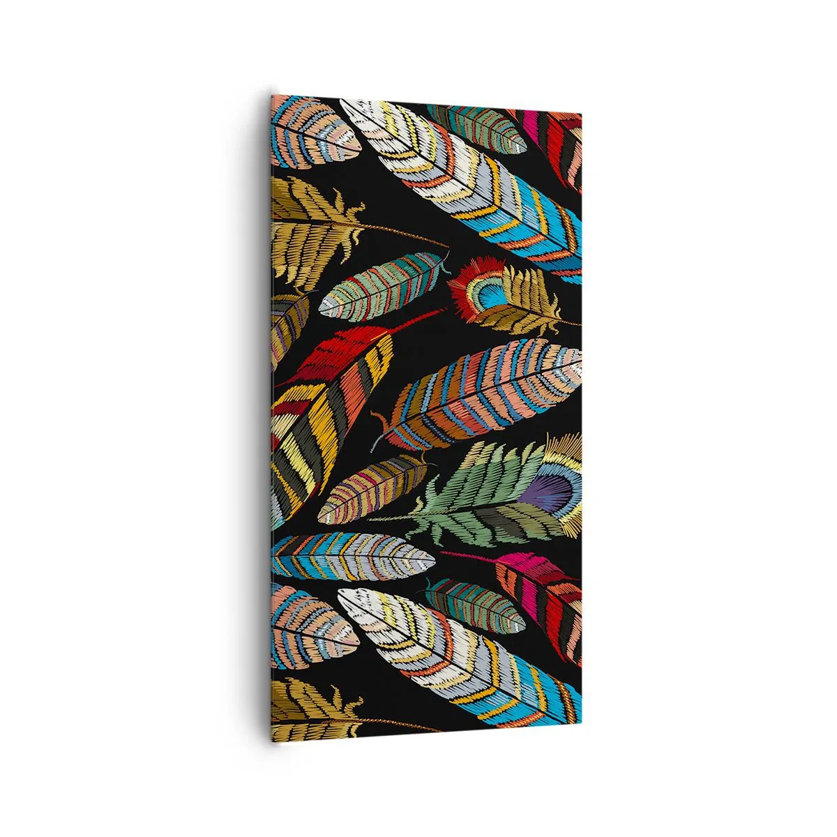 Bild auf Leinwand - Leinwandbild - Der Vogelkarneval - 65x120 cm