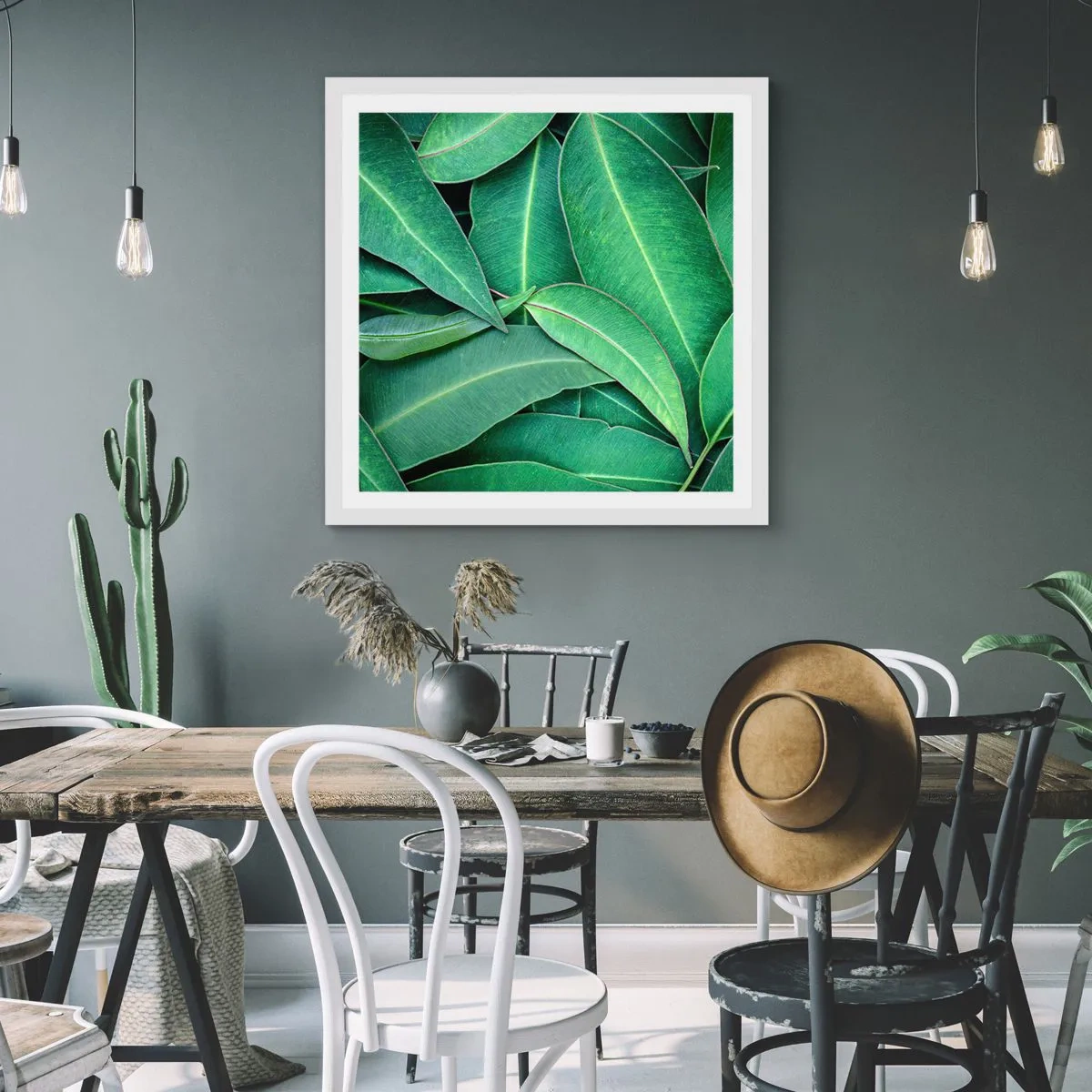 Poster in einem weißen Rahmen - Saftig und frisch - 40x40 cm