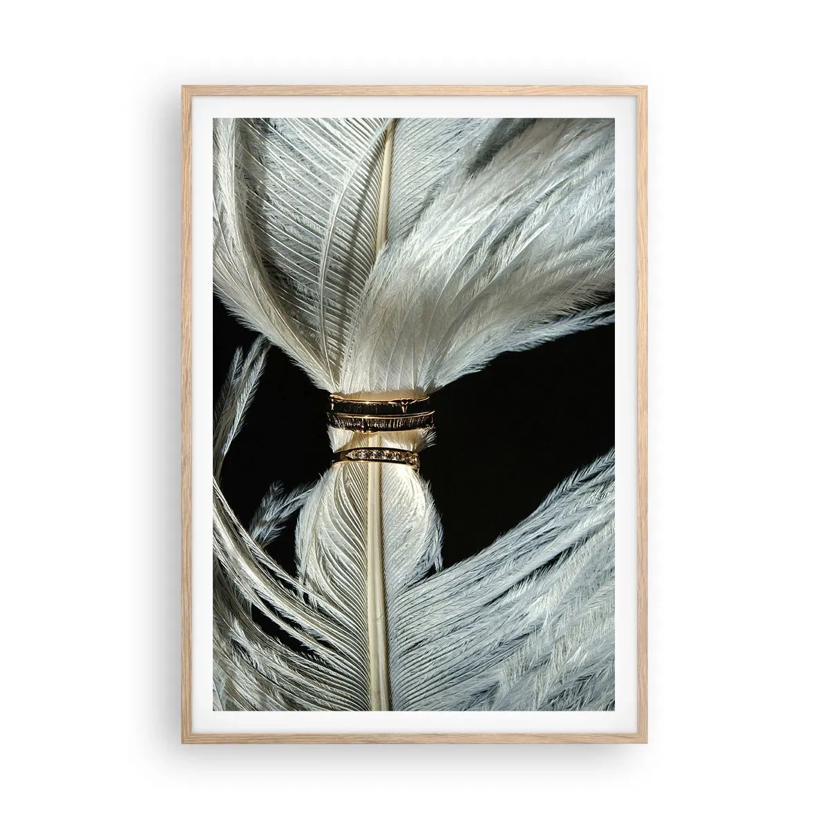 Poster in einem Rahmen aus heller Eiche - ... und ich werde dich nicht verlassen ... - 70x100 cm