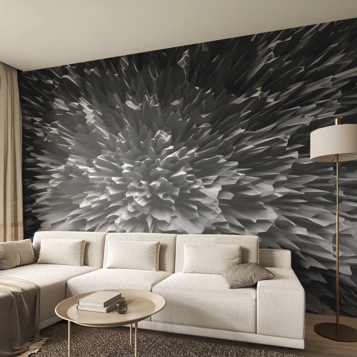 Selbstklebende Fototapete Deluxe Sticker - Härter kann es nicht werden - 3D, Modern, Dreidimensional - 300x210 cm