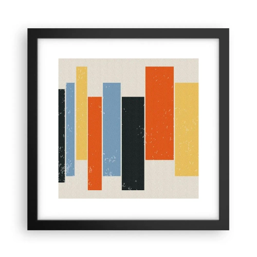 Poster in einem schwarzem Rahmen - Musiknotation - 30x30 cm