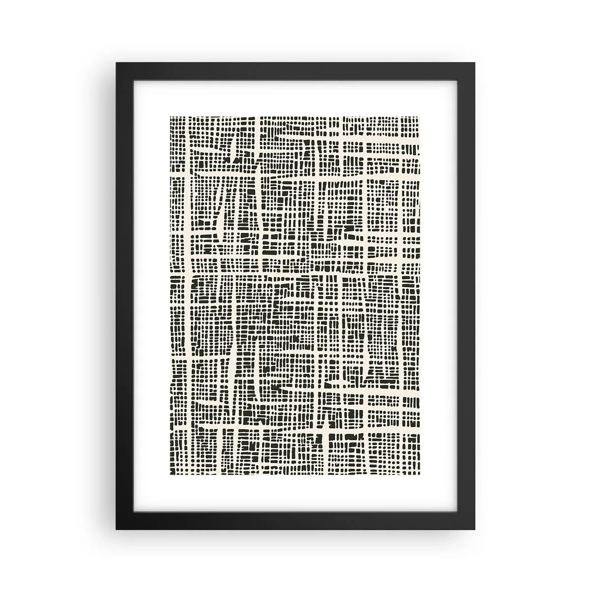 Poster in einem schwarzem Rahmen - Gewebte Komposition - 30x40 cm