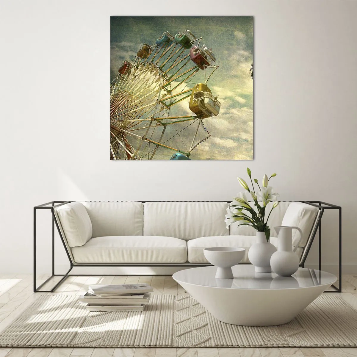 Glasbild - Bild auf glas - Es wird Spaß geben ... - 30x30 cm