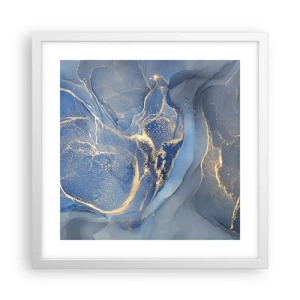 Poster in einem weißen Rahmen - Goldstaub - 40x40 cm