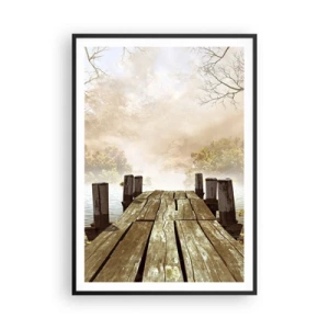 Poster in einem schwarzem Rahmen - Die milde Traurigkeit des Herbstes - 70x100 cm