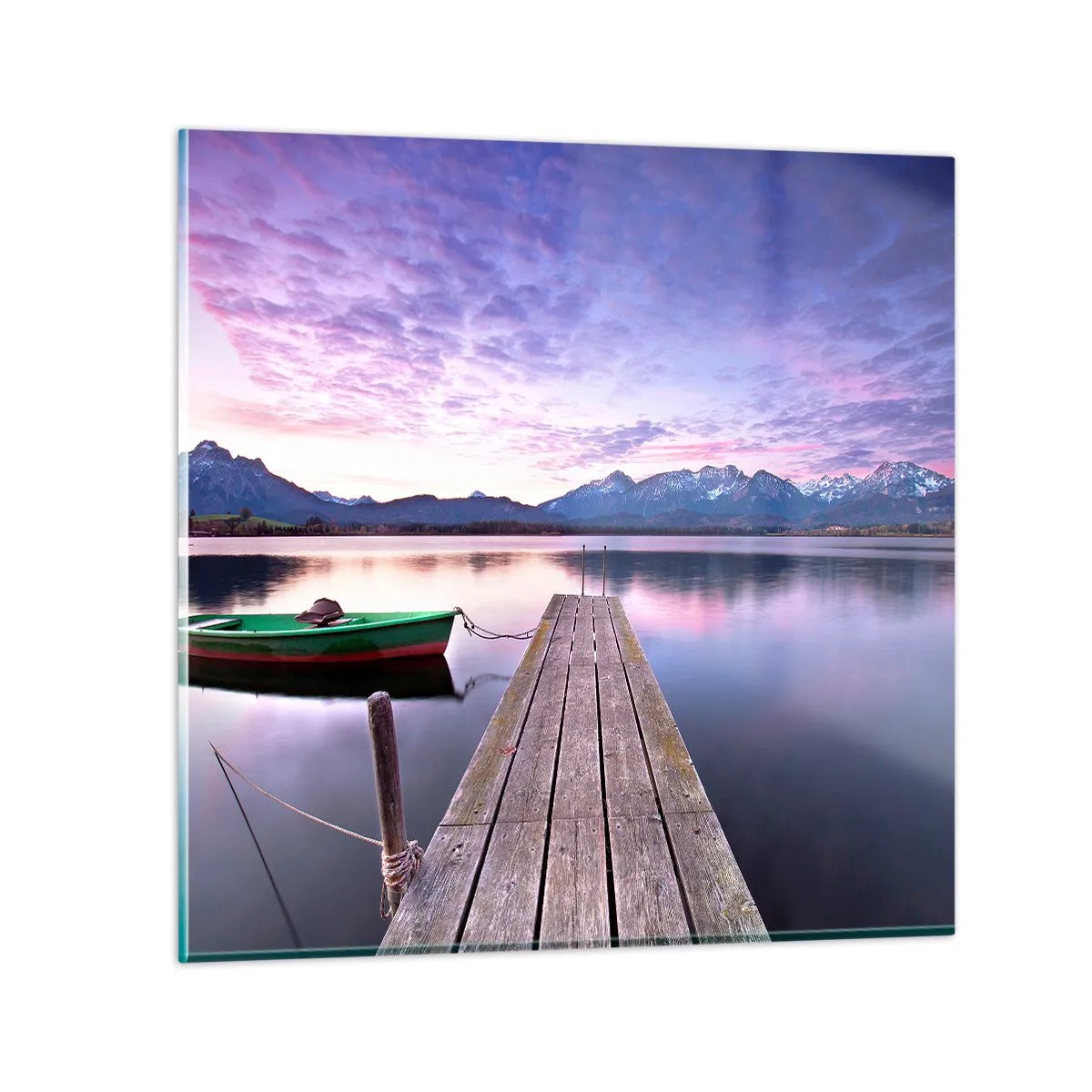 Glasbild - Bild auf glas - Freundliche Stille - 70x70 cm