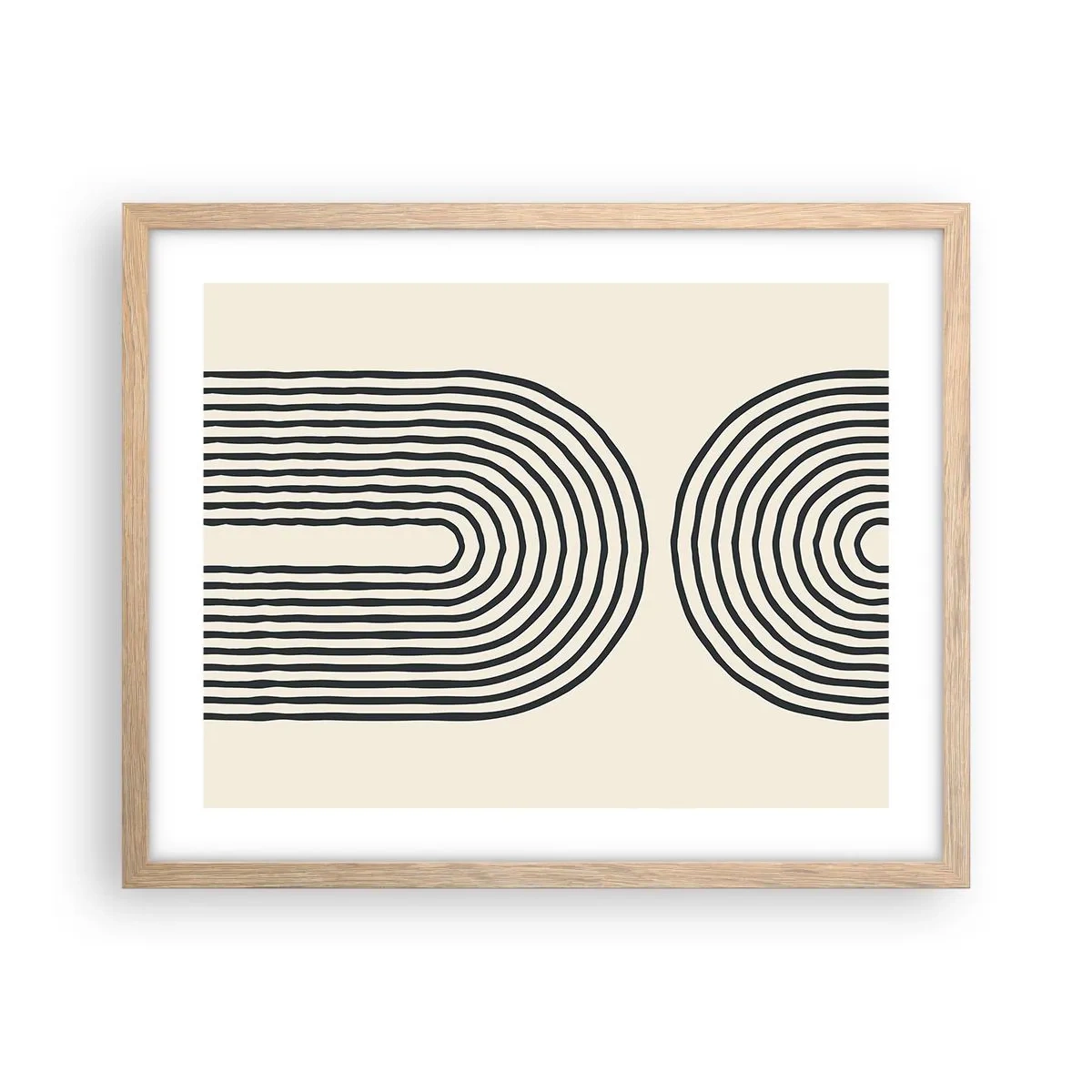 Poster in einem Rahmen aus heller Eiche - In einem Moment ... - 50x40 cm