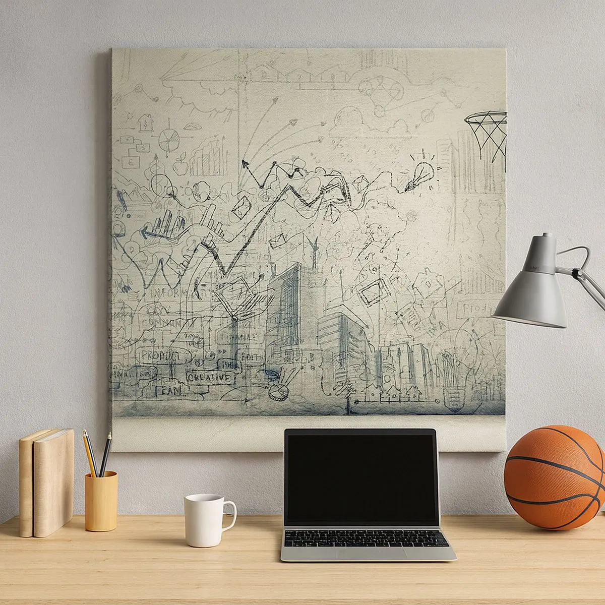 Bild auf Leinwand - Leinwandbild - Mein tolles Stadtleben - 30x30 cm