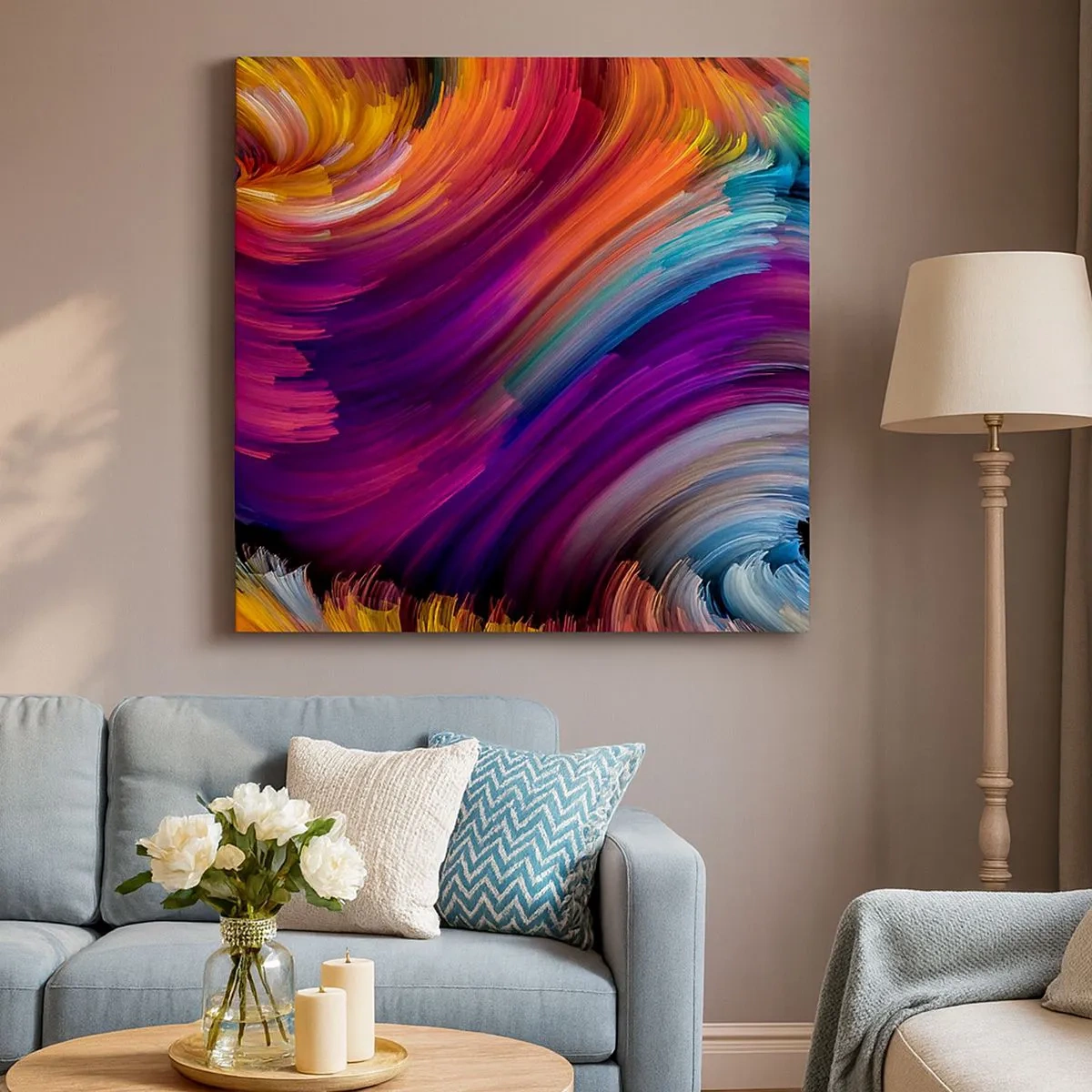 Bild auf Leinwand - Leinwandbild - Der Beginn einer neuen Welt - 30x30 cm