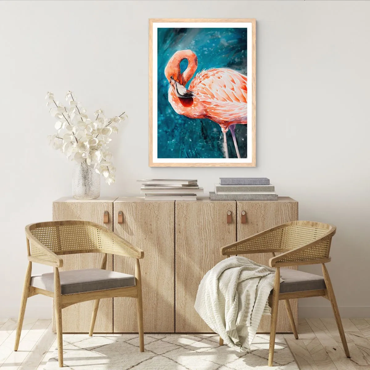 Poster in einem Rahmen aus heller Eiche - Von Natur aus dekorativ - 70x100 cm