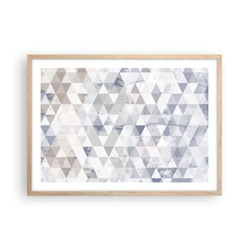 Poster in einem Rahmen aus heller Eiche - Im Rhythmus auf drei - 70x50 cm