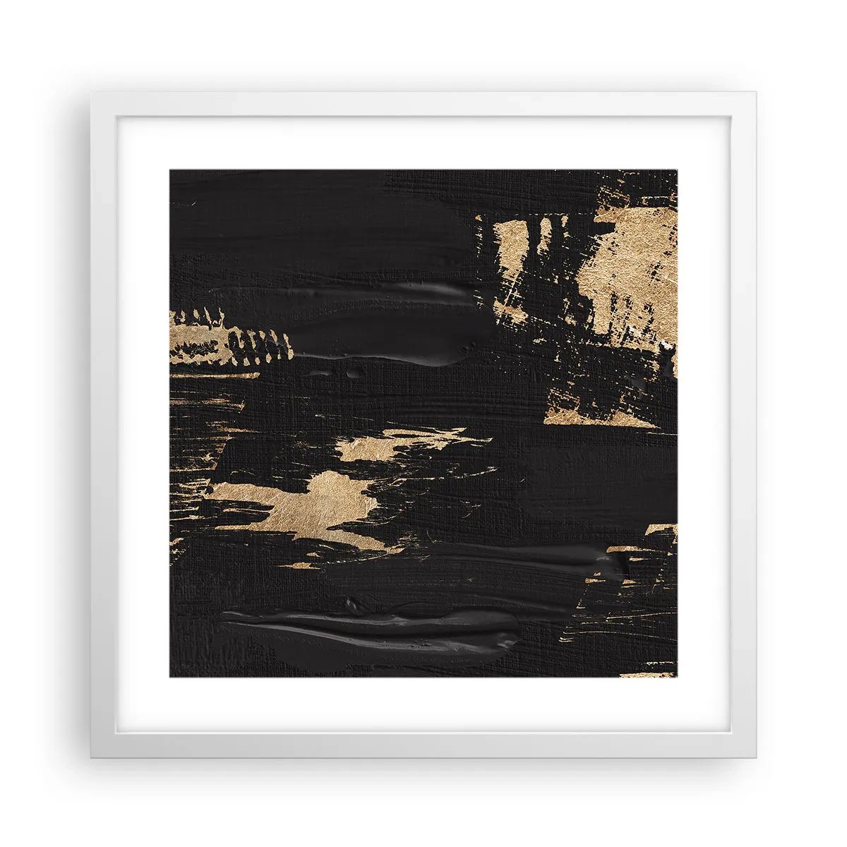 Poster in einem weißen Rahmen - Spur einer Berührung - 40x40 cm