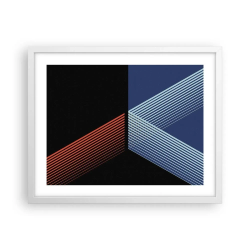 Poster in einem weißen Rahmen - Eine einfache Geschichte - 50x40 cm