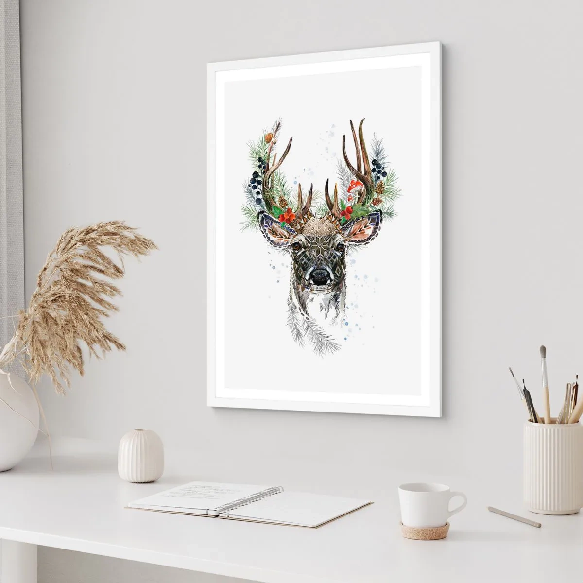 Poster in einem weißen Rahmen - Im festlichen Gewand - 40x50 cm