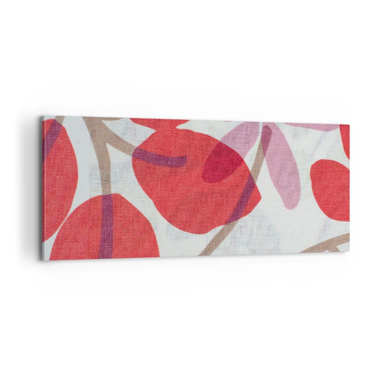 Bild auf Leinwand - Leinwandbild - Blumenarrangement in Rosa - 100x40 cm