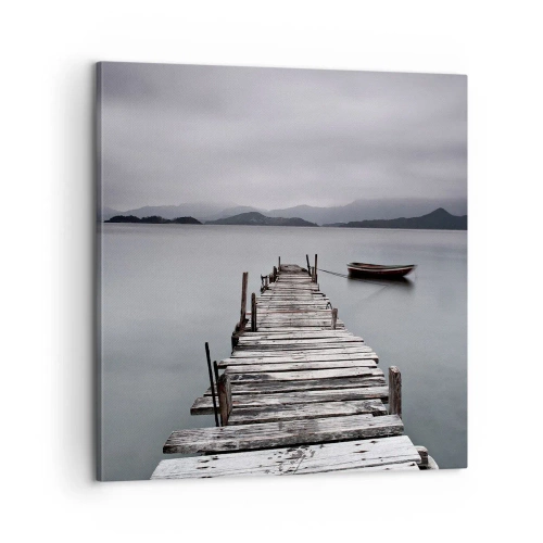 Bild auf Leinwand - Leinwandbild - Du kannst morgen gehen - 60x60 cm