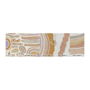 Fototapeten Muster Premium Canvas - Bunte Querschnitte - Pastell, Boho, Minimalistisch - 100x30 cm