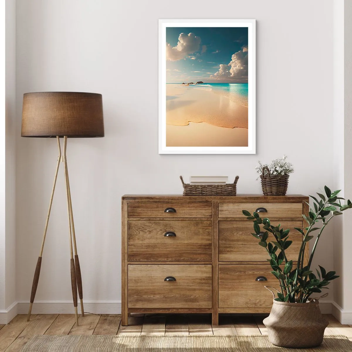 Poster in einem weißen Rahmen - Erträumter Tag - 50x70 cm