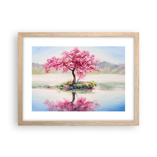 Poster in einem Rahmen aus heller Eiche - Der Ritus des Frühlings - 40x30 cm