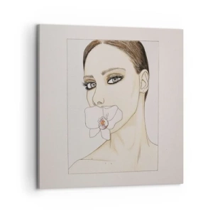 Bild auf Leinwand - Leinwandbild - Ein Symbol für Eleganz und Schönheit - 60x60 cm
