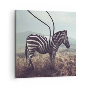 Bild auf Leinwand - Leinwandbild - Achtung! Fehler - 60x60 cm