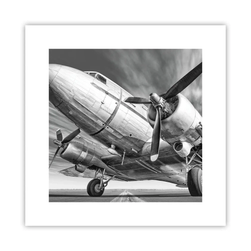 Poster - Immer flugbereit - 30x30 cm