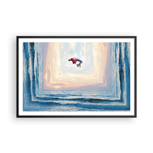 Poster in einem schwarzem Rahmen - In eine andere Dimension - 91x61 cm