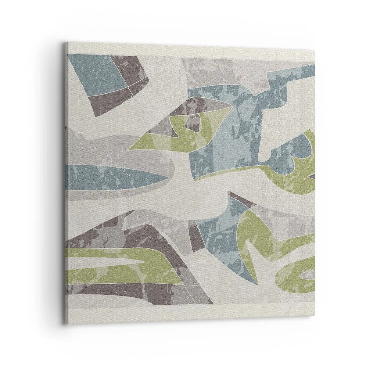 Bild auf Leinwand - Leinwandbild - Komposition hinter dem Glas - 60x60 cm