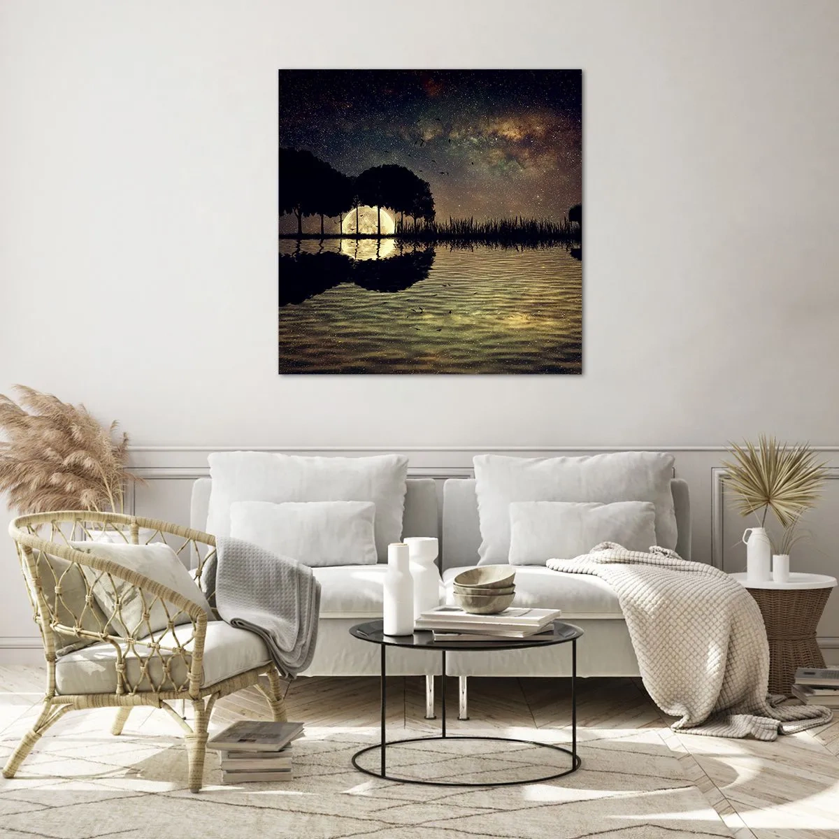 Glasbild - Bild auf glas - Nacht am Ende der Welt - 30x30 cm
