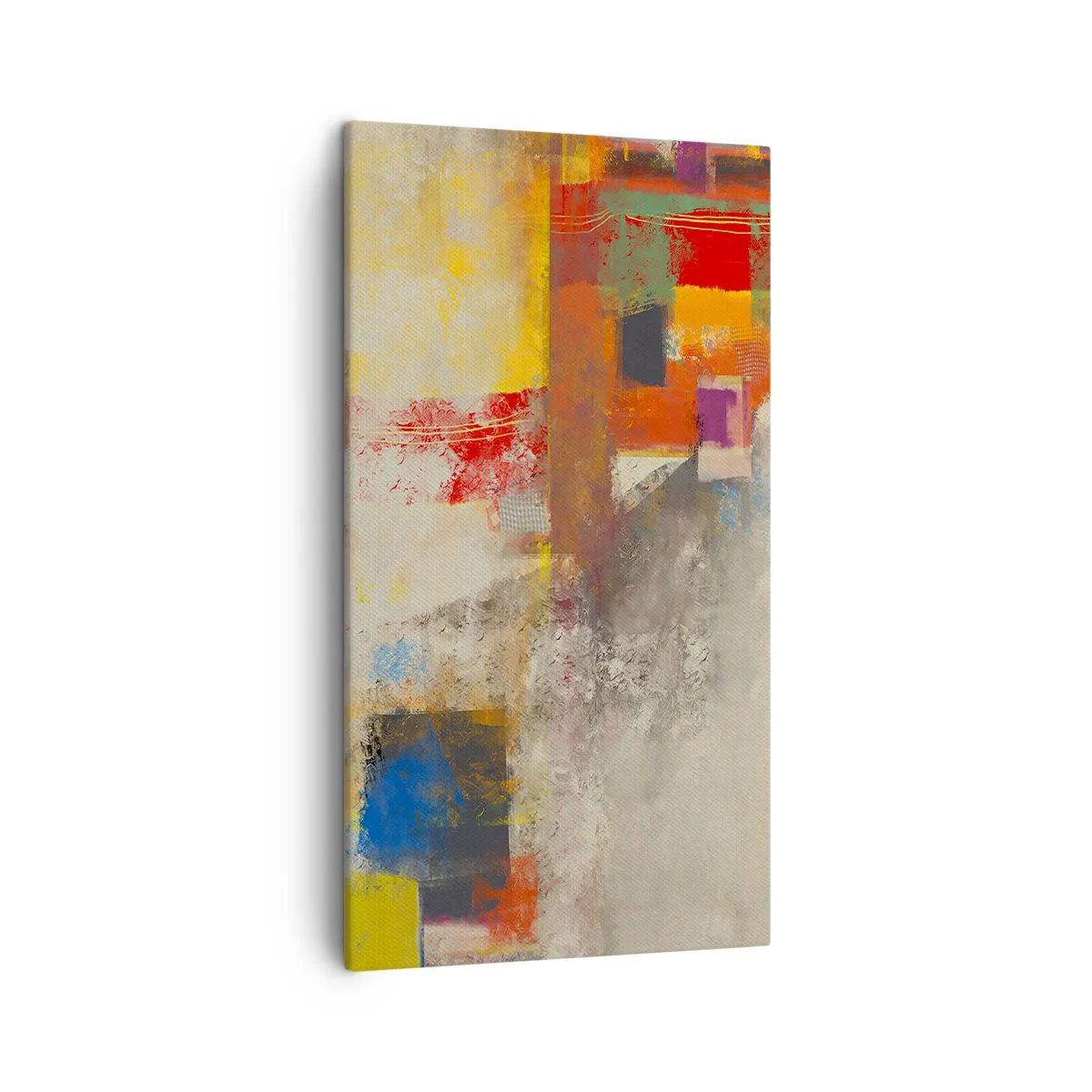 Bild auf Leinwand - Leinwandbild - Geometrie der Farben - 45x80 cm