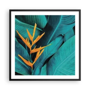 Poster in einem schwarzem Rahmen - Eden-Blume - 60x60 cm