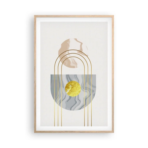 Poster in einem Rahmen aus heller Eiche - Helligkeit und Brillanz - 61x91 cm