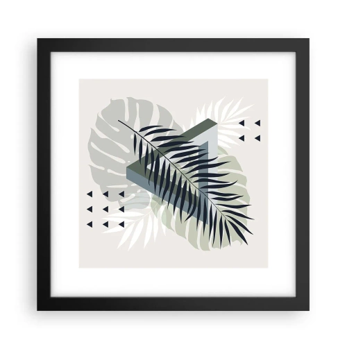Poster in einem schwarzem Rahmen - Natur und Geometrie – zwei Ordnungen? - 30x30 cm