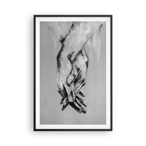 Poster in einem schwarzem Rahmen - Anfang… - 61x91 cm