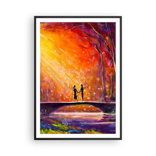 Poster in einem schwarzem Rahmen - Der Himmel liebt sie auch - 70x100 cm