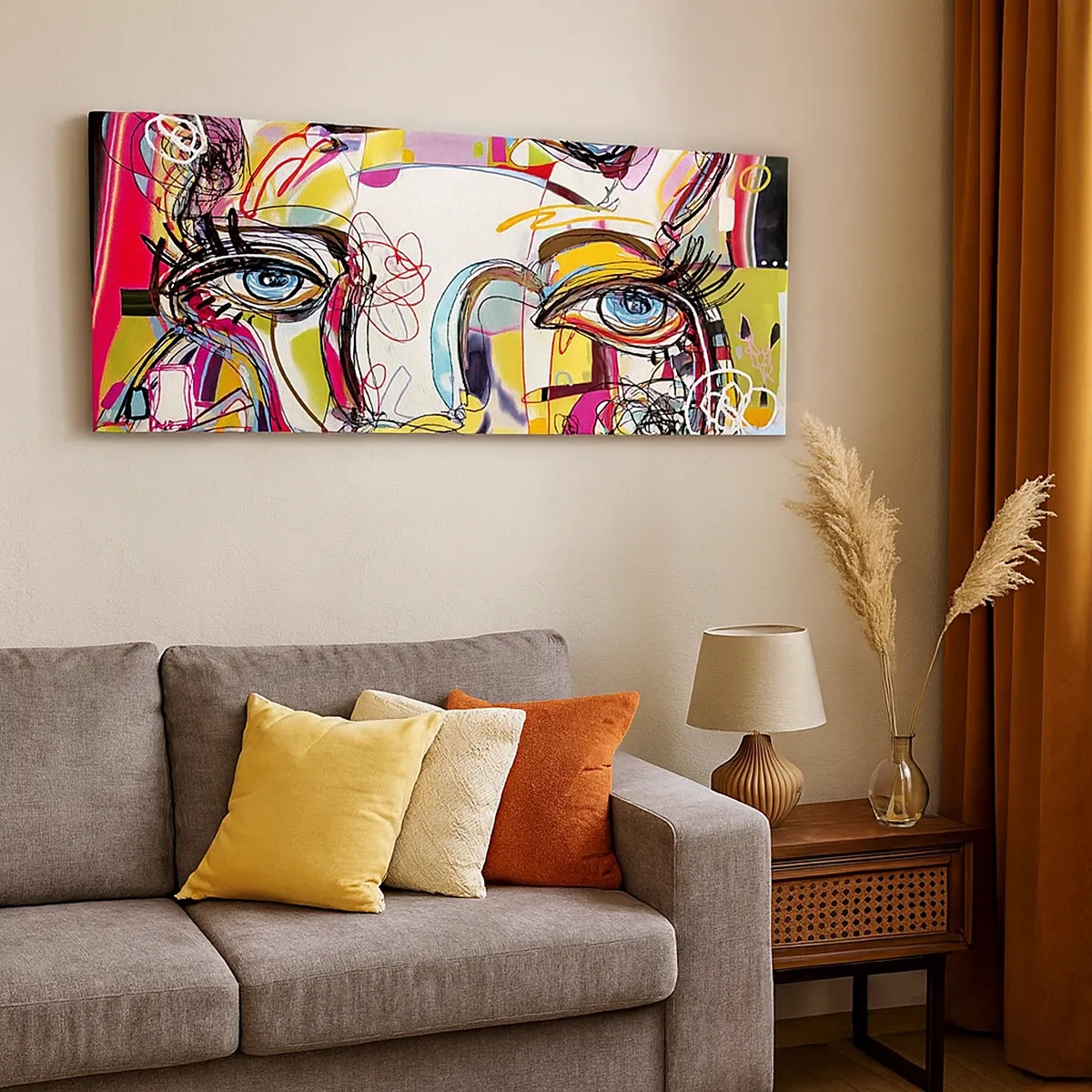 Bild auf Leinwand - Leinwandbild - Der Reichtum des Abiturs der Katze - 30x30 cm