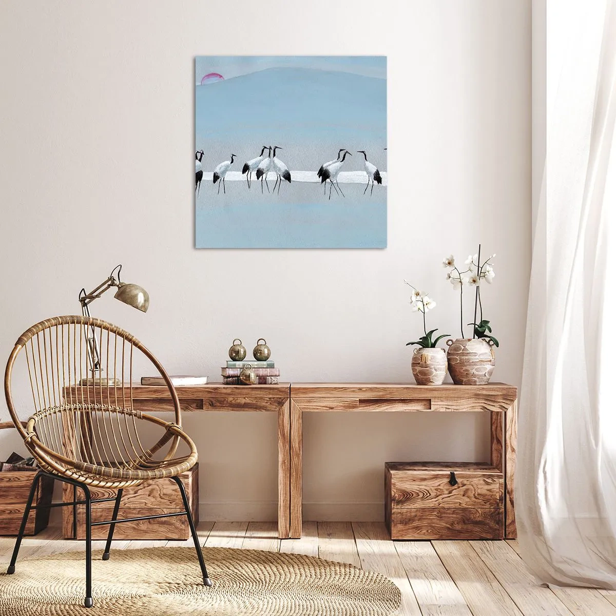 Bild auf Leinwand - Leinwandbild - Nach einem heißen Tag - 70x70 cm