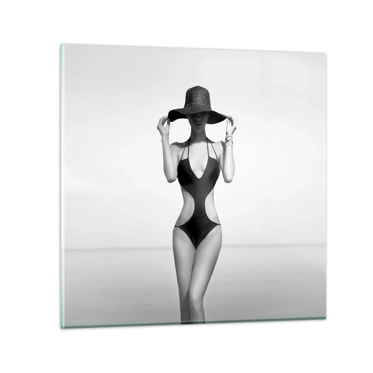 Glasbild - Bild auf glas - Mein Name ist: Eleganz - 30x30 cm
