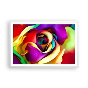 Poster in einem weißen Rahmen - Es ist unmöglich - 91x61 cm