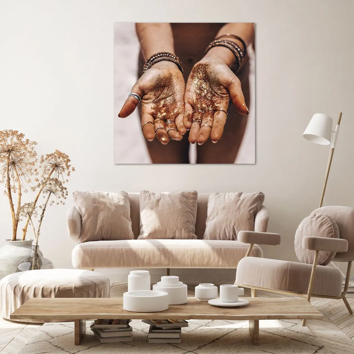 Bild auf Leinwand - Leinwandbild - Ein Geschenk für dich - 70x70 cm