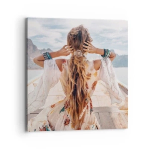 Bild auf Leinwand - Leinwandbild - Auf dem Weg zum Glück - 70x70 cm