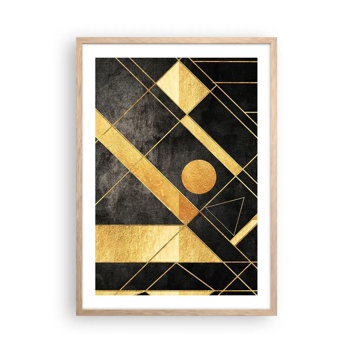 Poster in einem Rahmen aus heller Eiche - Die Sonne der Wüste - 50x70 cm