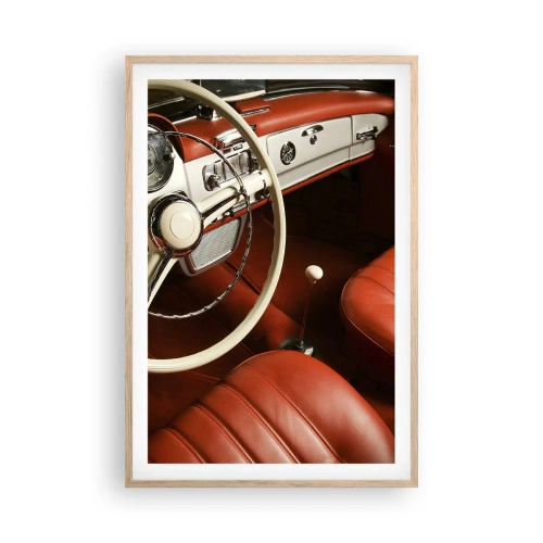 Poster in einem Rahmen aus heller Eiche - Luxus im Vintagestil - 61x91 cm