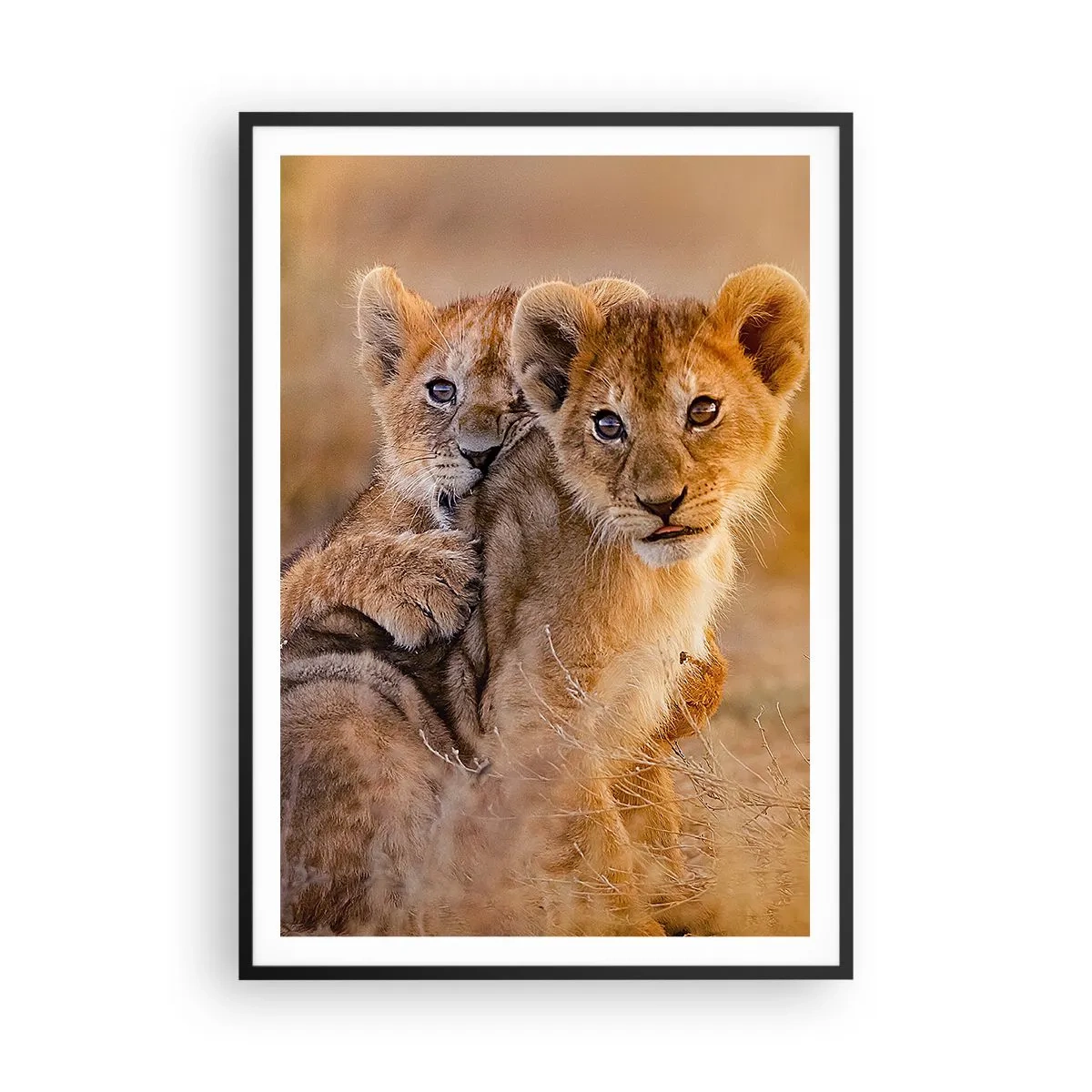 Poster in einem schwarzem Rahmen - Bitte nicht stören! Wir haben Spaß - 70x100 cm