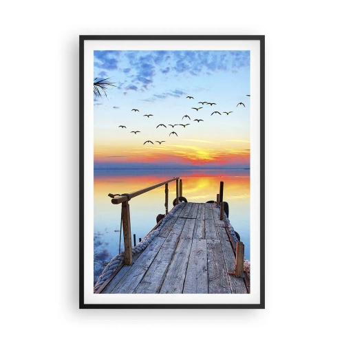 Poster in einem schwarzem Rahmen - Es ist Zeit, zurückzukehren ... - 61x91 cm