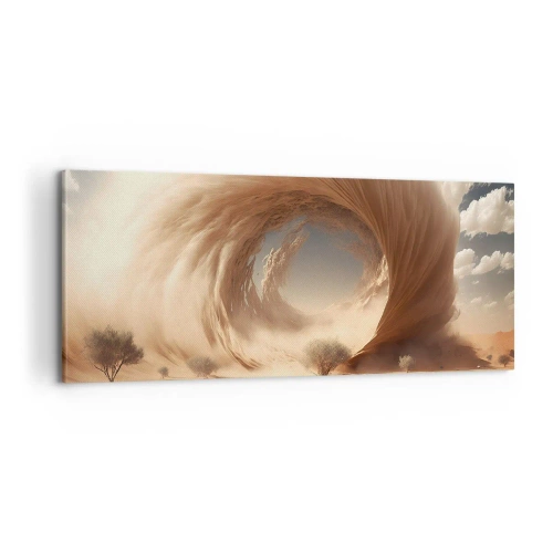 Bild auf Leinwand - Leinwandbild - Geöffnetes Portal - 100x40 cm