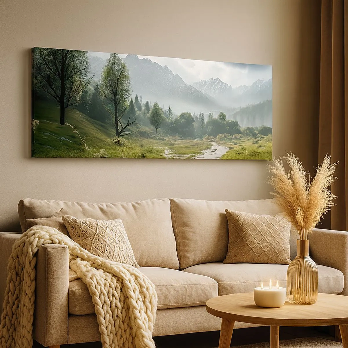Bild auf Leinwand - Leinwandbild - Hin und zurück - 100x40 cm